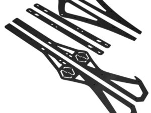 ITEK Liukujen vahvikkeet powdercoated black A/C, Yamaha 162"