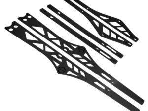 ITEK Liukujen vahvikkeet powdercoated black Polaris 163"