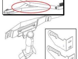 Caliber V-Front Ramp Shield Adapter Kit for Triton Double Axle
