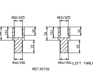 Puig Adapter M10/150 Thread Right+Left Rear Mirror Hi-T