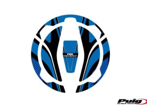 Puig Fuel Cap Cover Mod. Radikal Kawasaki C/Blue