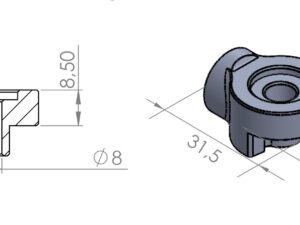 Puig Left Adapter Back Mirror Hi-Tech I,Ii,Iii,Gt,F1