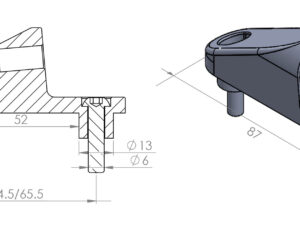Puig Adapter Without Side For Fairing C600S 12'-13'