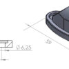 Puig Support Rear Mirror Hi-Tech For Cbr500Rr/Cbr6