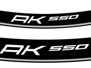 Puig Kit 8 Rim Strips Kymco Ak550 C/Silver
