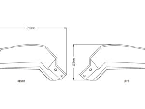 Puig Hand Guards Yamaha Mt-09 Tracer 18'- C/Dark Smoke
