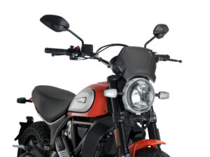Puig Aluminium Front Plate For Ducati Scrambler C/Blac