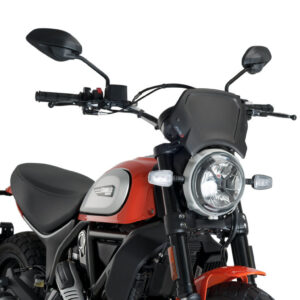 Puig Aluminium Front Plate For Ducati Scrambler C/Blac