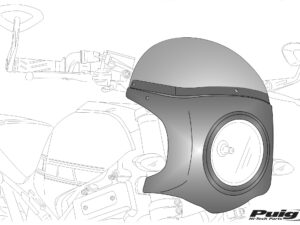 Puig Supports Univ. Semifairing Diam.195Mm C/Black