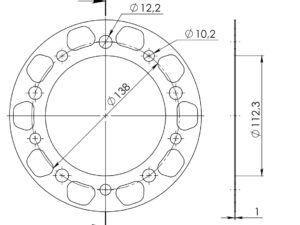 Supersprox Edge 1303:41 Punainen alumiinilevy