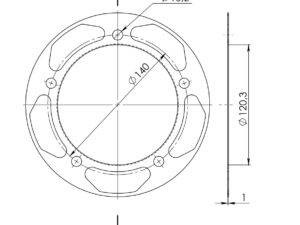 Supersprox Edge 1792:42 Hopea alumiinilevy
