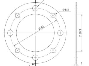 Supersprox Edge 214:37 Punainen alumiinilevy