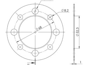 Supersprox Edge 801:30 Punainen alumiinilevy