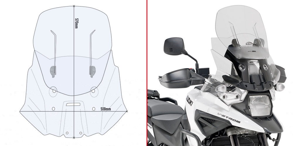 GIVI WINDSCREEN SUZUKI V-STROM 1050