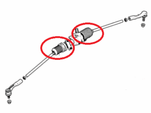 Bronco Ohjausvarren kumi Polaris
