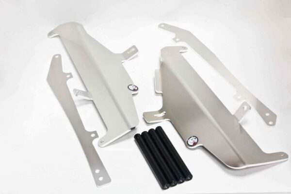 AXP Radiator Braces Black Spacers Kawasaki KX250F 13-14