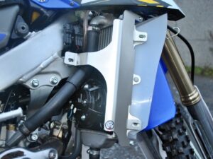 AXP Radiator Braces Blue Spacers Yamaha WR250F 15-19, WR450F 16-18