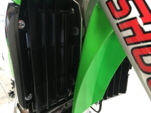 AXP Radiator Braces Black Spacers Kawasaki KX250F 17-18