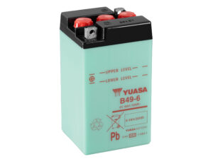 Yuasa akku, B49-6 (cp) Happopatruuna mukana (4)