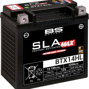 BS Battery  BTX14HL (FA) SLA MAX - Sealed & Activated