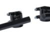 Clip-on Black coated Steel  22mm (7/8") 36mm (1set)
