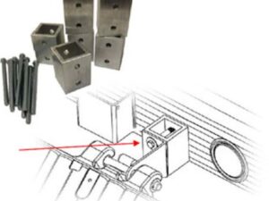 Caliber V-Front Ramp Shield Adapter Kit for Aluma/Sledbed