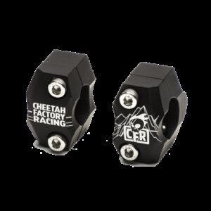 CFR 7/8" to 1 1/8" Ylikoon ohjaustangon adapteri Musta