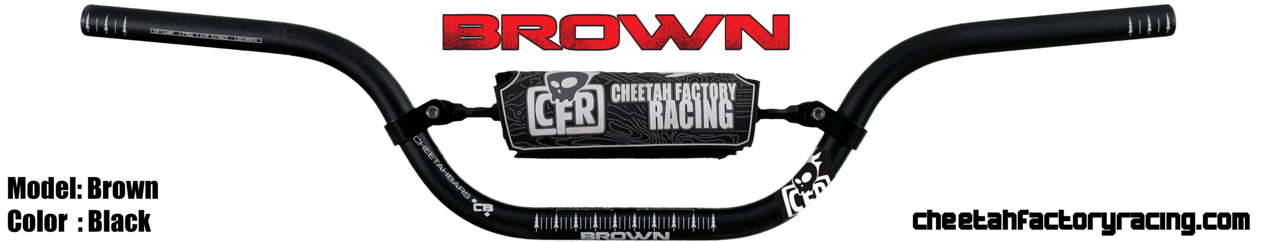 CFR Chris Brown Ohjaustanko Flat Musta