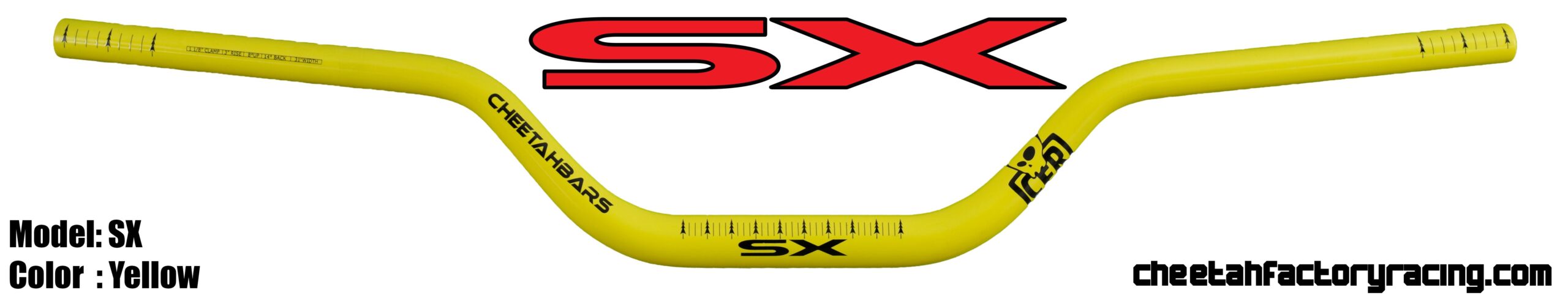 CFR SX Ohjaustanko (SNOWBIKE) Keltainen
