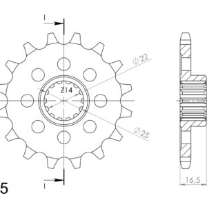 Supersprox / JT Eturatas 741.15RB Kumivaimennuksella