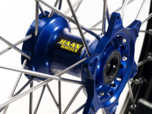 Haan wheel SX85 04- 16-1,85 BLACK RIM/BLUE HUB