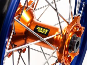 Haan wheel KX 125/250 / KXF250/450 06-18 21-1,60 ORANGE HUB/BLUE RIM