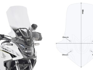 Givi Specific screen, transparent 58 x 45 cm (H x W) CB 500 X (19)