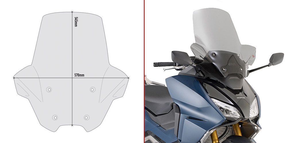 GIVI WINDSCREEN FUMEE HONDA FORZA 750 (2021)