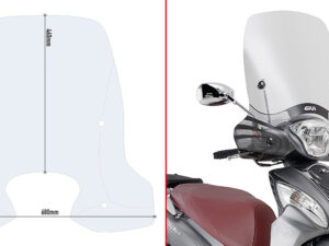 GIVI TRANSP WINDSCR KYMCO PEOPLE ONE 125-150