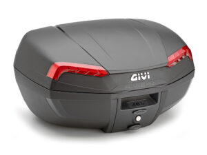 Givi TOPCASE 46L BLACK RIVIERA RED REFLEC.