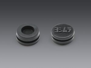 Yoshimura RUBBER GROMMET WITH LOGO TO COVER END-CAP INSERT HOLE FOR RS-9 MUFFLER
