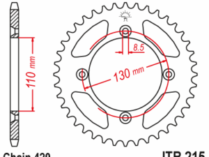 JT Takaratas Alumiini 7075 T6 Punainen JTA215.56RED