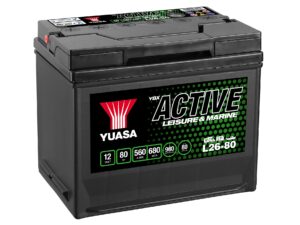 Yuasa L26-80 Active Leisure Battery 12V 80Ah 560A Huom.Rullakkorahti (18)