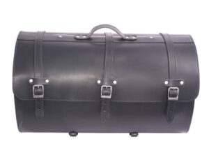 Motor Suitcase Real leather Extra large black