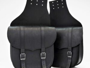 Saddlebag Set Throw Over Black