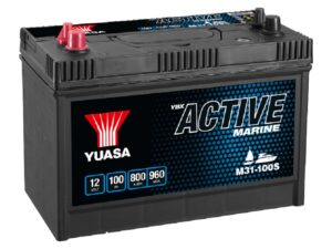 Yuasa M31-100S Active Marine Start Battery 12V 100Ah 800A Huom.Rullakkorahti (12