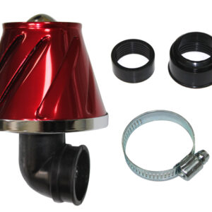 Tec-X Ilmasuodatin, EVO I, Punainen, Kiinitys Ø 28/32mm , Suora + 90°