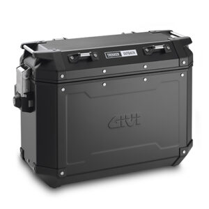 Givi Trekker Outback Restyled Blackline 37ltr alumiininen laukku vasen puoli