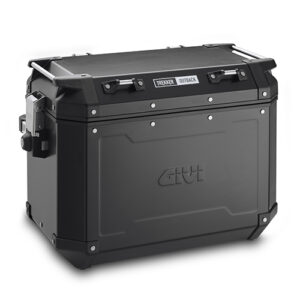 Givi Trekker Outback Restyled Blackline 48ltr alumiininen laukku vasen puoli