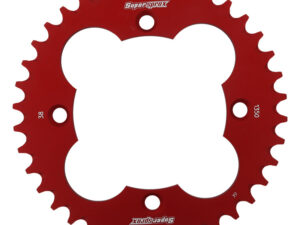 Supersprox Alumiini takaratas RAL-1350:38 Punainen