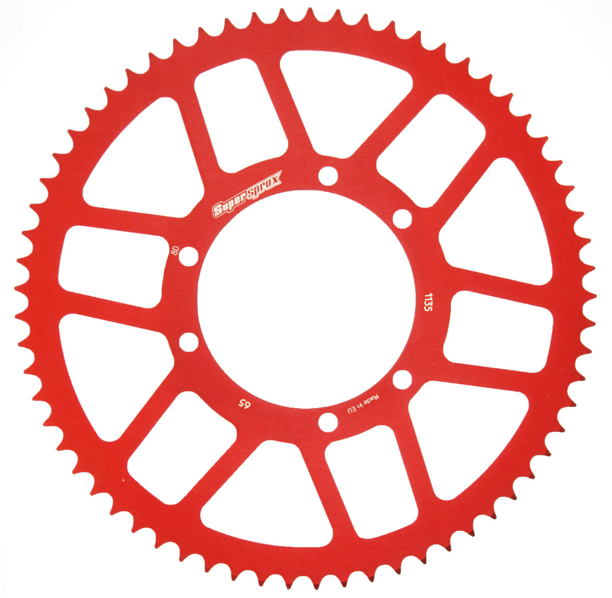 Supersprox Takaratas, Punainen, 65 hammasta (420), Ø100mm, Fantic 50cc 07-19