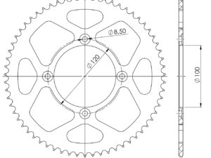 Supersprox Alumiini takaratas RAL-1140:63 Punainen