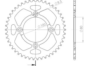 Supersprox Alumiini takaratas RAL-1214:46 Musta
