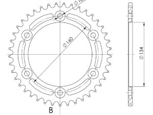 Supersprox Alumiini takaratas RAL-1306:40 Punainen
